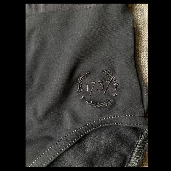 1737 Black w Purple Leotard/ Bodysuit - Picture 3 of 3